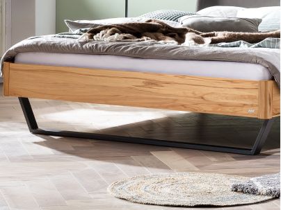 Lit Montieri en Hêtre noueux naturel massif | Collection Lounge | Le Monde du Lit