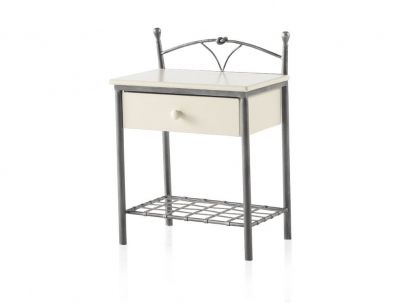 Chevets Nudos en fer forgé. Meuble design pour la chambre. Le Monde du Lit