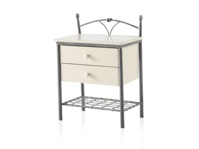 Chevets Nudos en fer forgé. Meuble design pour la chambre. Le Monde du Lit