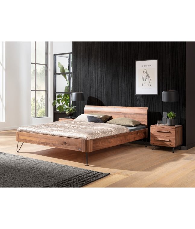 HASENA - Lit en noyer massif