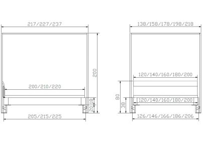 Lit Baldaquin Syma en noyer massif | Collection Fine Line | Le Monde du Lit