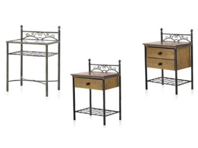 Chevets Eros en fer forgé. Meuble design pour la chambre. Le Monde du Lit