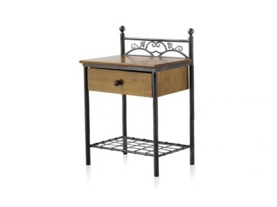 Chevets Eros en fer forgé. Meuble design pour la chambre. Le Monde du Lit