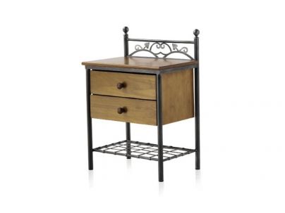 Chevets Eros en fer forgé. Meuble design pour la chambre. Le Monde du Lit