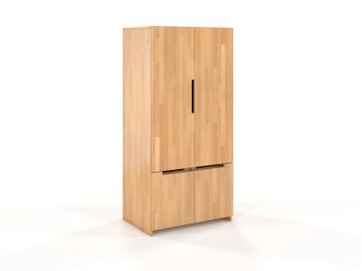 Armoire Iris en hêtre massif haut de gamme | Le Monde du Lit