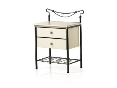 Chevets Mar en fer forgé. Meuble design pour la chambre. Le Monde du Lit
