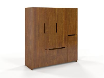 Armoire Iris 5 en hêtre massif haut de gamme | Le Monde du Lit