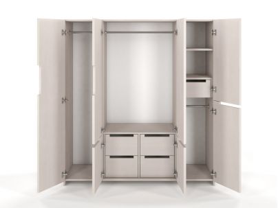 Armoire Iris 5 en hêtre massif haut de gamme | Le Monde du Lit