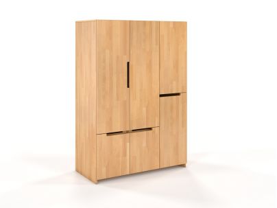 Armoire Iris 4 en hêtre massif haut de gamme | Le Monde du Lit