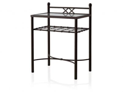 Chevets Toledo en fer forgé. Meuble design pour la chambre. Le Monde du Lit