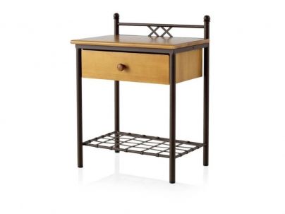 Chevets Toledo en fer forgé. Meuble design pour la chambre. Le Monde du Lit