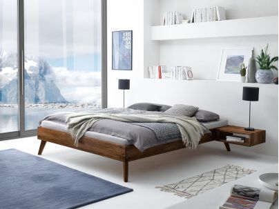 HASENA - Lit en noyer massif