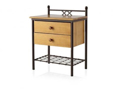 Chevets Toledo en fer forgé. Meuble design pour la chambre. Le Monde du Lit