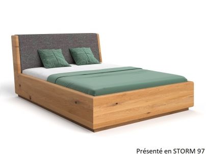 Lit Coffre Ottawa en chêne massif FSC | Fabrication européenne | Le Monde du Lit