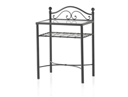 Chevets Rustico en fer forgé. Meuble design pour la chambre. Le Monde du Lit