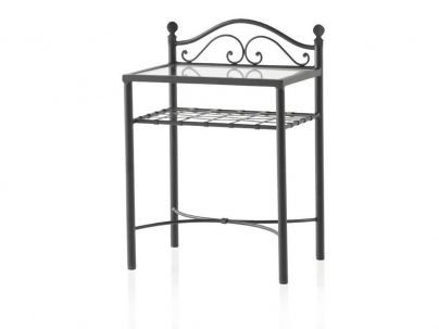 Chevets Rustico en fer forgé. Meuble design pour la chambre. Le Monde du Lit