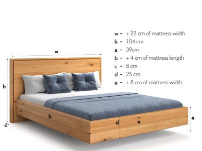 Lit Rimouski en chêne massif FSC | Fabrication européenne | Le Monde du Lit