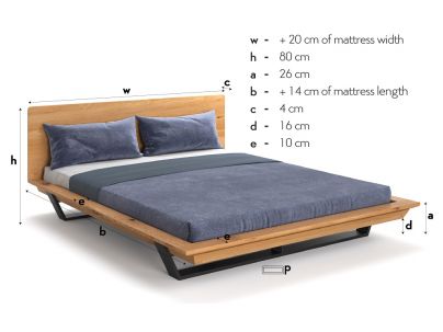 Lit Montréal en chêne massif FSC | Fabrication européenne | Le Monde du Lit