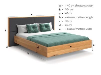 Lit Vancouver en chêne massif FSC | Fabrication européenne | Le Monde du Lit