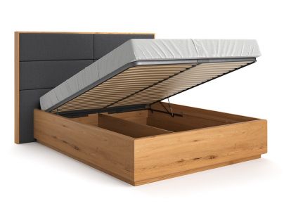 Lit coffre en bois massif FSC, fabrication européenne