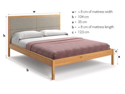 Lit Calgary en chêne massif FSC | Fabrication européenne | Le Monde du Lit
