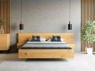 Lit en bois massif FSC, fabrication européenne