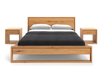 Lit Québec en chêne massif FSC | Fabrication européenne | Le Monde du Lit