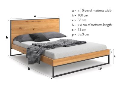 Lit Québec 2 en chêne massif FSC | Fabrication européenne | Le Monde du Lit