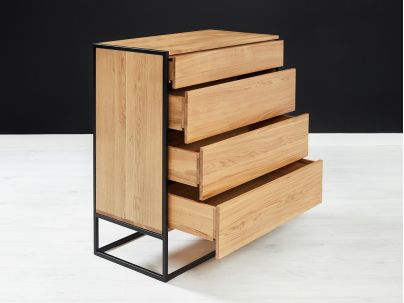 Commode en bois massif FSC, fabrication européenne