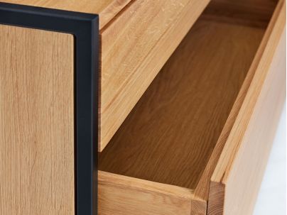 Commode Calgary en chêne massif FSC | Fabrication européenne | Le Monde du Lit