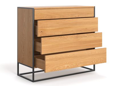 Commode Calgary en chêne massif FSC | Fabrication européenne | Le Monde du Lit