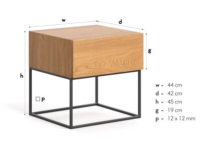Chevet Montréal en chêne massif FSC | Fabrication européenne | Le Monde du Lit