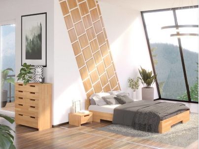 Lit Begonia en hêtre massif haut de gamme | Le Monde du Lit