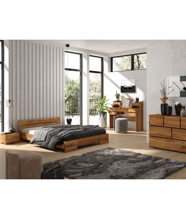 Lit Camélia en chêne massif