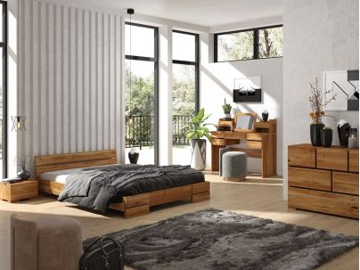 Lit Camélia en chêne massif