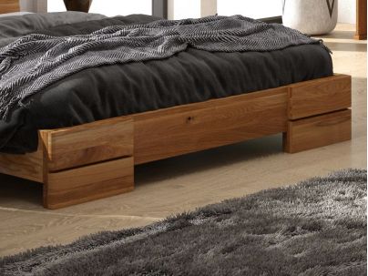 Lit Camélia en chêne massif haut de gamme | Le Monde du Lit