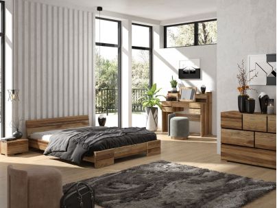 Lit Camélia en chêne massif haut de gamme | Le Monde du Lit