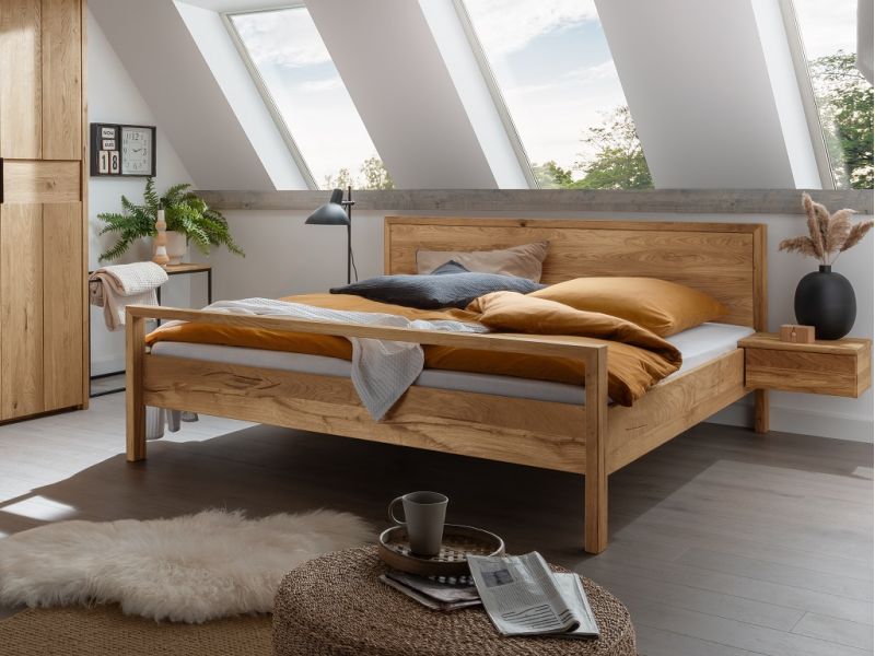 Lit en chêne massif FSC