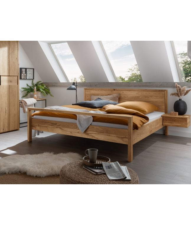 Lit en chêne massif FSC