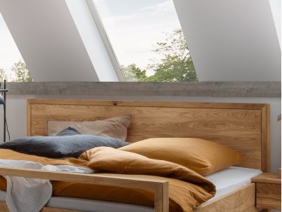 Lit Sarah en chêne massif FSC | Fabrication européenne | Le Monde du Lit