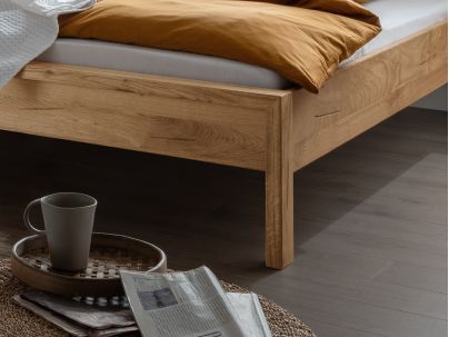 Lit Sarah 3 en chêne massif FSC | Fabrication européenne | Le Monde du Lit