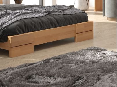 Lit Camélia 2 en hêtre massif haut de gamme | Le Monde du Lit