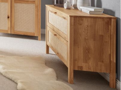 Commode Louisa en chêne massif FSC | Fabrication européenne | Le Monde du Lit