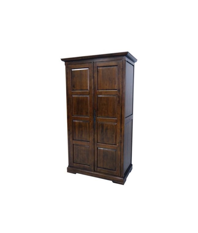 Armoire Campagne en hevea massif de qualité. Meuble en bois massif pour la chambre. Le Monde du Lit