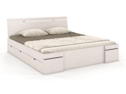 Lit avec tiroir en bois massif, fabrication européenne