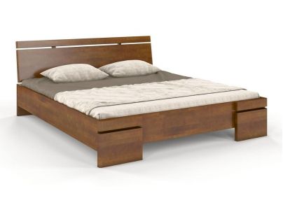 Lit coffre Iris en hêtre massif haut de gamme | Le Monde du Lit