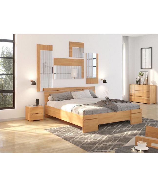 Lit Iris en hêtre massif