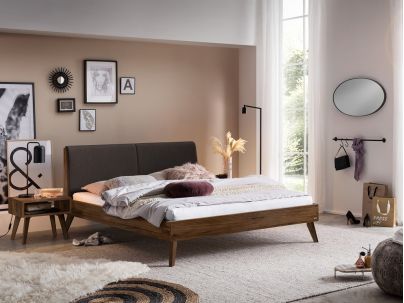 HASENA - Lit en noyer massif