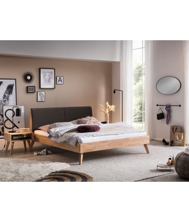 HASENA - Lit Simon en chêne massif bianco