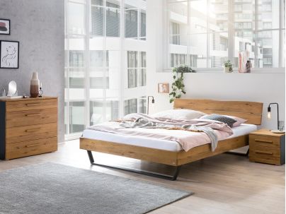 Lit Levane en chêne massif noueux naturel | Le Monde du Lit